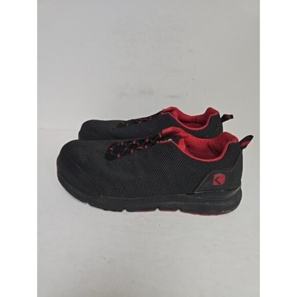 DAKOTA Men's 2410 CTCP Quad Comfort Anti Slip Low Cut Safety Shoes Black Red 13M - Picture 4 of 9